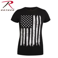 Rothco Womens Distressed US Flag Long T-Shirt | RC4546