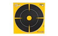 EZ-Aim 15255 Splash Reactive Target Self-Adhesive Paper Black/Orange Bullseye 12 PK | 026509046486 | Allen Co | Hunting | Targets | Other