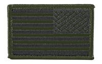 PATCH US FLAG SUBDUED REV OD GRNAmerican Flag Patch Reverse Standard Subdued Olive Drab - Embroidered with matching border - Come with hook  loop for quick on-off capability - 2 Inch x 3 Inch | 648018012952