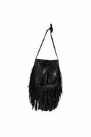 FRINGE BLACK HANDBAG