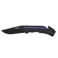 Camillus Thin Blue Line 7.5 inch Assisted Open Folding Knife Blue | 016162196536