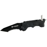 SW SW911B Assisted 3.5 in Black Serrated Blade Nylon Handle | 028634702176