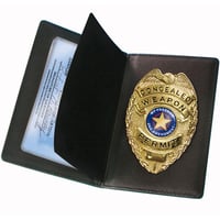 PS Products Concealed Carry Badge and Wallet Black | 797053100244