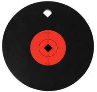 Birchwood Casey 47603 World of Targets Single Hole 8 Inch Pistol/Rifle Black/Orange AR500 Steel Circle w/Crosshair  Diamond 0.38 Inch Thick Hanging | 029057476033