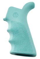 Hogue 13024 OverMolded Beavertail Cobblestone Aqua Blue with Finger Grooves for AR15, M16 | 743108130247