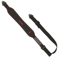 Allen 8375 Vapor  Rifle Sling w/Swivels Black w/Red Accents Nylon Webbing, BakTrak Grip Panel Back,  Adjustable Design w/Cam Lock Buckle | 026509026716