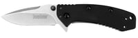 Kershaw 1555G10 Cryo  2.75 Inch Folding Drop Point Plain Black Oxide Stonewashed 8Cr13MoV SS Blade Black G10 Handle Includes Pocket Clip | 087171036731 | Kershaw | Personal Defense  | Knives  |Folding