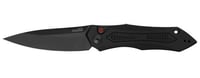 Kershaw 7800BLK Launch 6 3.75 Inch Folding Drop Point Plain Black DLC CPM 154 SS Blade Black Anodized Aluminum Handle Includes Pocket Clip | 087171044484