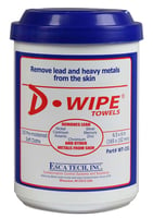ESCA Tech WT150 D-Wipe Disposable Towels Wipes 150 Count 8 Canisters Per Case Sold by Case | 837058004519