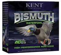 Kent Cartridge B123W404 Bismuth Waterfowl 12 Gauge 3 Inch 1 3/8 oz Bismuth 4 Shot 25 Per Box/ 10 Case | 12GA | 656308110851