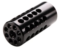 Tactical Solutions 1022CMPBLK XRing Compensator Black Gloss Aluminum with 1/2 Inch28 tpi Threads, .920 Inch Diameter  360 Degree Ports for 22 LR Ruger 10/22 | .22 LR | 856365001226