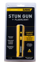 Sabre S1006YQ Concealable Stun Gun with LED Flashlight 800,000 Volts/100-Lumens Plastic Yellow | 023063808086