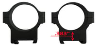 CZUSA 40011 Scope Ring Set  Matte Black Aluminum 30mm Tube Low Dovetail For CZ550/557 | 806703400112