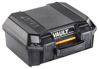 Pelican VCV100 Vault Case Small Size made of Polymer with Black Finish, Heavy Duty Handles, Foam Padding  2 Push Button Latches 11 Inch L x 8 Inch W x 4.50 Inch D Interior Dimensions  | NA | 019428160319
