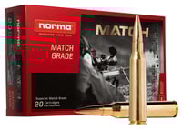 Norma Ammunition 20185272 Dedicated Precision Golden Target Match 338NormaMag 300gr 20 Per Box/10 Case | 7393923316543
