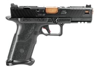ZEV OZ9STDBBRZ OZ9 Elite 9mm Luger Caliber with 4.49 Inch Bronze Barrel, 171 Capacity, Black Finish Picatinny Rail Frame, Serrated/Optic Cut Black Stainless Steel Ported Slide  Polymer Grip | 9x19mm NATO | 811338034137