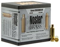 Nosler 10229 Premium Brass Unprimed Cases 6mm Creedmoor Rifle Brass/ 50 Per Box | 054041102292