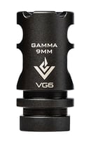 VG6 Precision APVG100027A GAMMA  Black Nitride 174 Stainless Steel with 1/2 Inch28 tpi  1.75 Inch OAL for 9mm Luger AR15 | 9x19mm NATO | 815421026207