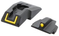 Ruger 90649 Security 9 Sight Set  Black/Yellow | 736676906499