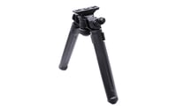 Magpul MAG933-BLK Bipod  made of Aluminum with Black Finish, M-LOK Attachment, Rubber Feet, 6.30-10.30 Inch Vertical Adjustment for AR-Platform | 840815119319