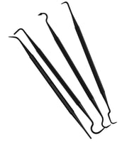 FIREARM CLEANING PICKS DOUBLE ENDED 4 PKFirearm Cleaning Picks Pack of 4 non-marring picks - Easy clean for hard to reach places - Quickly removes fouling brushes cant reach | 029057411133