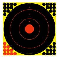 Birchwood Casey 34186 Shoot-N-C Reactive Target Hanging Adhesive Paper Universal Black/Red 200 yds Bullseye Includes Pasters 12 PK | 029057341867 | Birchwood Casey | Hunting | Targets | Electronic