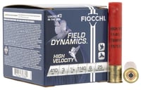 Fiocchi 410HV6 Field Dynamics High Velocity 410Gauge 3 Inch 11/16oz 6Shot 25 Per Box/10 Case | .410GA | 762344703602