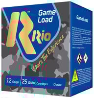Rio Ammunition SG328 Game Load Super Game High Velocity 12Gauge 2.75 Inch 1 1/8oz 8Shot 25 Per Box/10 Case | 12GA | 8435101622677
