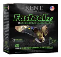 Kent Cartridge K1235FS402 Fasteel 2.0  12 Gauge 3.50 Inch 1 3/8 oz 2 Shot 25 Per Box/ 10 Case | 12GA | 656308111308