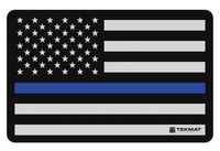 TEKMAT POLICE SUPPORT FLAG - 11X17INPolice Support Flag Cleaning Mat   - 11x17 Inch - Neoprene rubber backed -  Lists every part by name  | NA | 612409970930