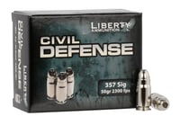 Liberty Ammunition LACD357SIG053 Civil Defense  357Sig 50gr Lead Free Fragmenting Hollow Point 20 Per Box/50 Case | .357 SIG | 748252888631
