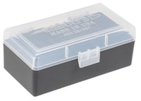 Berrys 61687 Ammo Box  38 Special/357 Mag Clear/Black Polypropylene 50rd | 711148616878