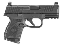 FN 66100572 509C MRD Compact Frame9mm Luger 101 3.70 Inch Black Recessed Target Crown Steel Barrel, Black PVD Optic Ready/Serrated Steel Slide  Polymer Frame w/Picatinny Rail,  Ambidextrous | 9x19mm NATO | 845737010898