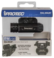 iProtec 6566 RM230 RailMount Firearm Light  Black Anodized 40/230 Lumens White Cree LED | 645397931607