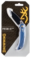 Browning Prism 3 Folding Knife Blue | 023614950332