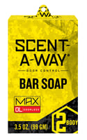 ScentAWay 07757 Max Bar Soap Odor Eliminator Odorless Scent Vegetable Proteins 3.50 oz Soap Bar | 021291077571