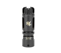 Griffin Armament XHP762FCM GateLOK Flash Comp Black Nitride 174 Stainless Steel with 5/8 Inch24 tpi Threads, 2.77 Inch OAL  .863 Inch Diameter for 30 Cal 30SD, M4SD Silencers  QD Blast Shield | 791154081549