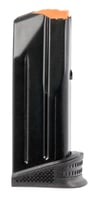 FN 20100375 509 Compact 12rd Extended Floorplate 9mm Luger Black Steel | 9x19mm NATO | 845737010331