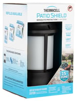 Thermacell PSLL2 Patio Shield Lantern Mosquito Repeller Black Effective 15 ft Odorless Scent Repels Mosquito Effective Up to 12 hrs | 843654003856
