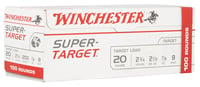 Winchester Ammo TRGT208VP Super-Target  20Gauge 2.75 Inch 7/8oz 8Shot 100 Box/2 Case Value Pack | 020892019324