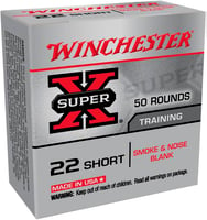 Winchester Ammo X22SBW Super X Blank 22 Short 50 Per Box/ 100 Case  | .22 SR | 020892104341