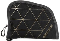 Girls With Guns 908 Foiled  8 Inch Long Heather Gray/Gold Foil Holds Handgun | 026509047636