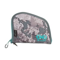 Girls With Guns 918 In The Shade Handgun Case 8 Inch Gray/Teal/Shade Camo, Locking Zipper | 026509047650