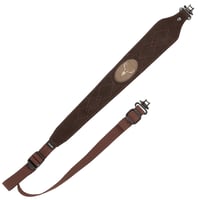 ALLEN SUED DEER HEAD SLING W/ SWIVELS  BROWN LEATHER | 026509081401