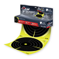 EZ-Aim 15256 Splash Reactive Pull-N-Shoot Bullseye  Hanging 12 Inch x 12 Inch Black/Yellow 8 Per Roll | 026509046653