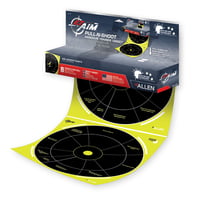 EZ-Aim 15258 Splash Reactive Pull-N-Shoot Handgun Trainer 12 Inch x 12 Inch Black/Yellow 8 Per Roll | 026509046677