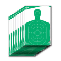 EZ-Aim 15204 High-Quality  Silhouette  Green / White 10 Pack | 026509046554 | Allen Co | Hunting | Targets | Paper