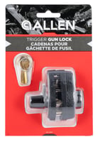 Allen 15415 Trigger Lock  Open With Key Black Steel Firearm Fit- Handgun/Rifle/Shotgun | 026509009016
