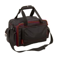 Ruger 27972 Peoria Performance Range Bag Black Endura with Red Trim, Pockets, Lockable Zippers, Removeable Pistol Rugs  Shoulder Strap | 026509044697