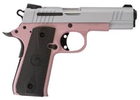Citadel CIT380ROSE M1911 Baby Compact Frame 380 ACP 71, 3.75 Inch Stainless Steel Barrel, Silver Serrated Steel Slide, Rose Cerakote Aluminum Frame w/Beavertail, Ambidextrous | 682146282429